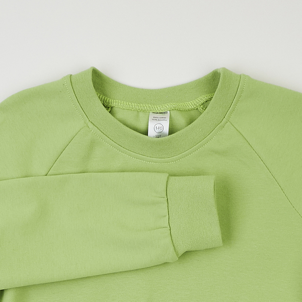 Реглан Garnamama Basic Sweatshirt інтерлок 104 Зелений (970687.1327822) - Pampik - 3