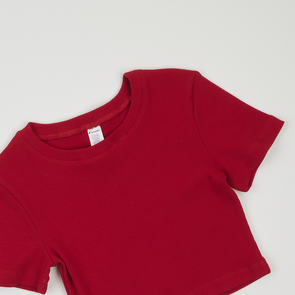 Кроп-топ Garnamama Lasting crop t-shirt 110-116 Красный (997388.1353369) - Pampik - 3