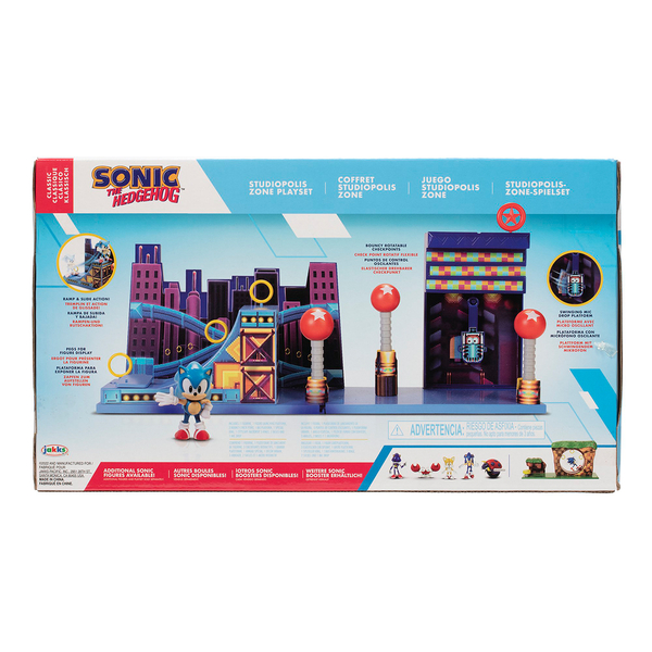 Игровой набор с фигурками Sonic the Hedgehog Соник в Студиополисе, 1 фигурка, 6 см, с аксессуаром (406924-RF1) - Pampik - 7