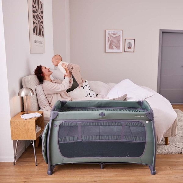 Дитяче ліжечко-манеж Hauck Play N Relax Dark Green (60015-3) - Pampik - 12