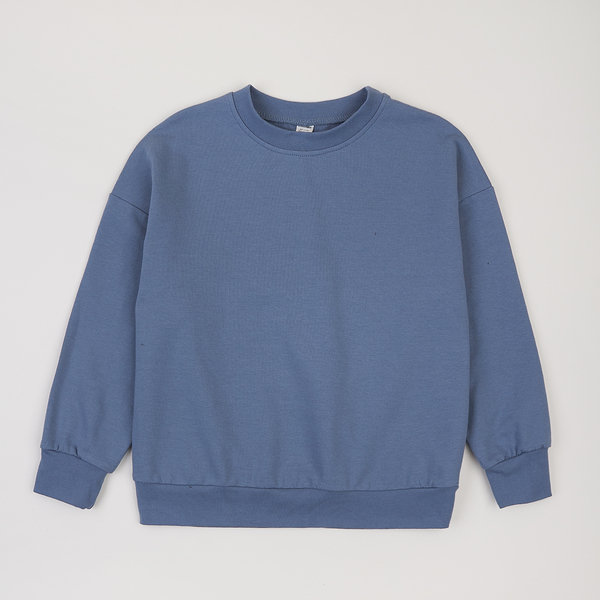 Світшот Garnamama Basic Sweatshirt 2-х нитка 140 Голубой (1016680.1303607) - Pampik