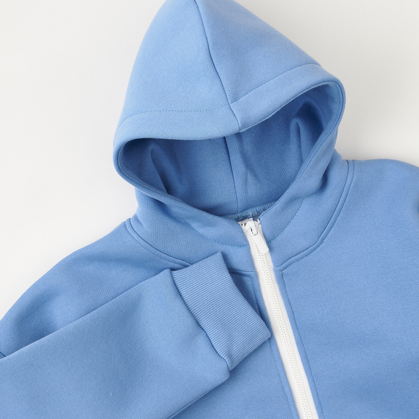 Спортивна кофта на флісі Garnamama Basic Jacket soft 122 Голубой (882373.1237191) - Pampik - 4