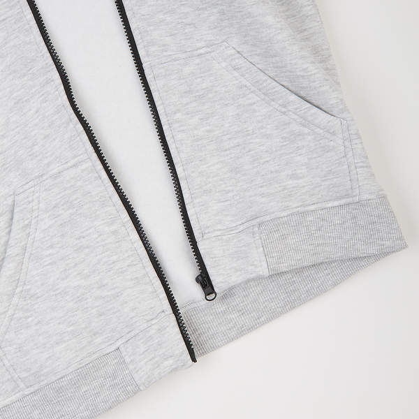 Спортивна кофта на флісі Garnamama Oversize sport zip на блискавці з капішоном накл 122-128 Сірий (1043969.1408943) - Pampik - 3