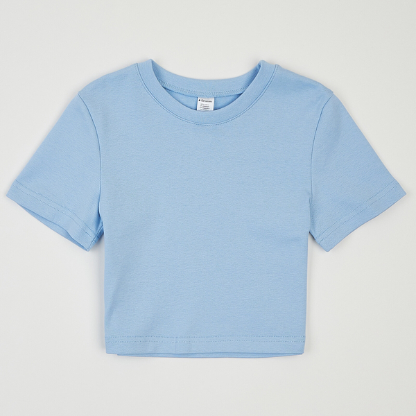 Кроп-топ Garnamama Lasting crop t-shirt 110-116 Голубой (1037242.1353367) - Pampik