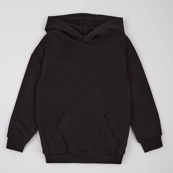 Худі на флісі Garnamama Basic Hoodie soft 170 Чорний (1034525.1235331) - Pampik