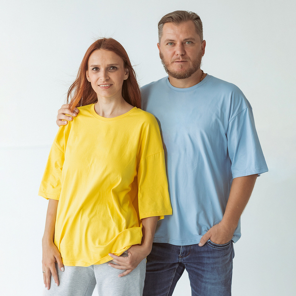 Футболка Garnamama Basic t-shirt чоловік XXL чоловік Блакитний (871892.1055274) - Pampik - 6