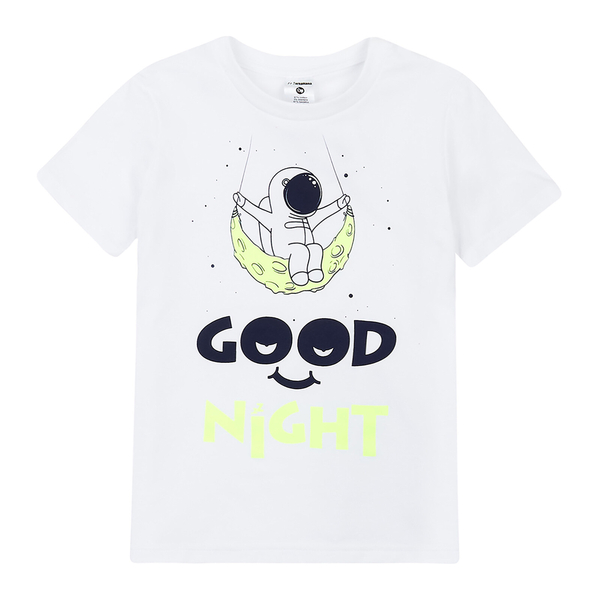 Футболка Garnamama Neon t-shirt, р.134, білий (978335.1333934) - Pampik