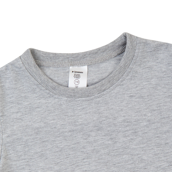 Футболка Garnamama Basic t-shirt Love is 110-116 Серый (1035833.14005225) - Pampik - 3