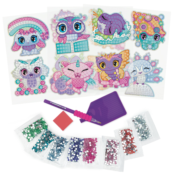 Набор для создания стикеров с алмазной мозаикой Nebulous Stars Космические питомцы (11023) - Pampik - 3