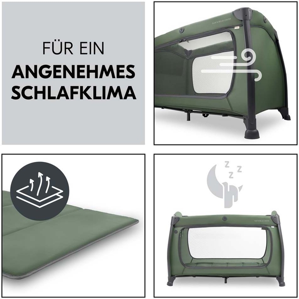 Дитяче ліжечко-манеж Hauck Play N Relax Dark Green (60015-3) - Pampik - 4