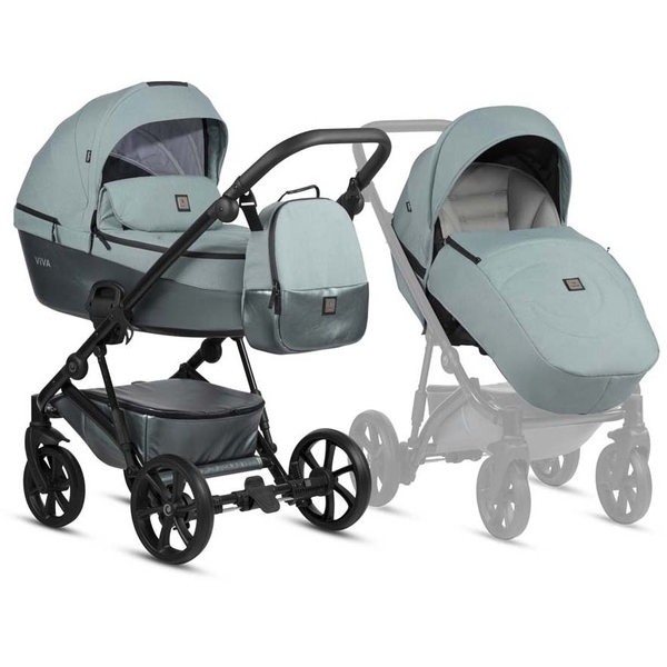 Универсальная коляска 2 в 1 Tutis VIVA 5+ Essential Turquoise - Pampik