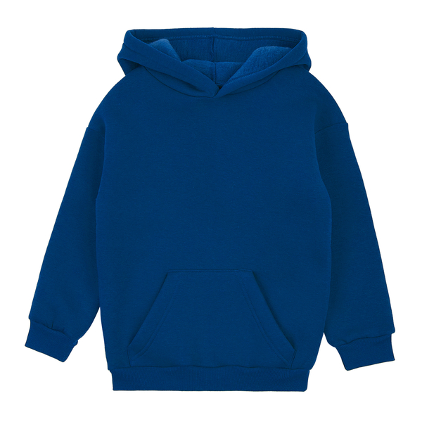 Худі на флісі Garnamama Basic Hoodie soft 146 Синий (1039485.12353311) - Pampik