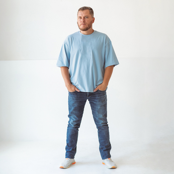 Футболка Garnamama Basic t-shirt муж XL муж Голубой (871891.1055274) - Pampik - 5