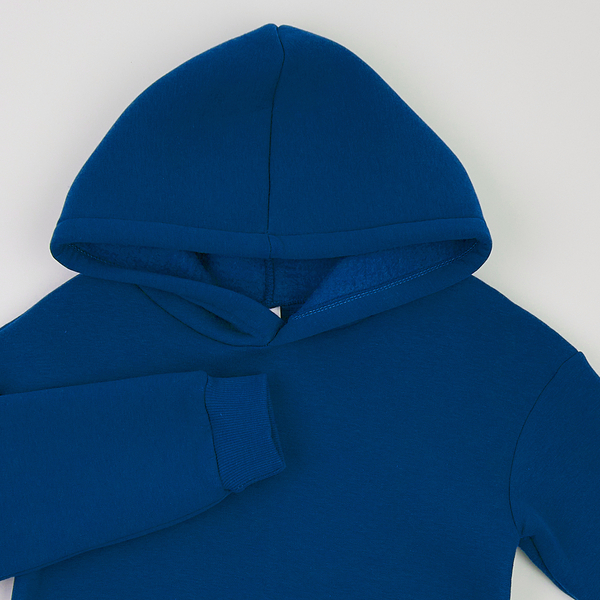 Худі на флісі Garnamama Basic Hoodie soft 128 Синий (1039482.12353311) - Pampik - 3