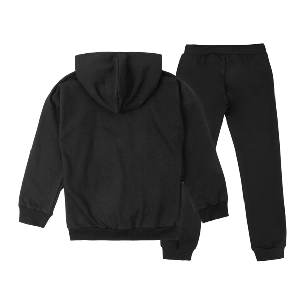 Спортивний костюм Garnamama Sweatsuit Jacket+Pants Butterflies 158 Чорний (986409.1344711) - Pampik - 2