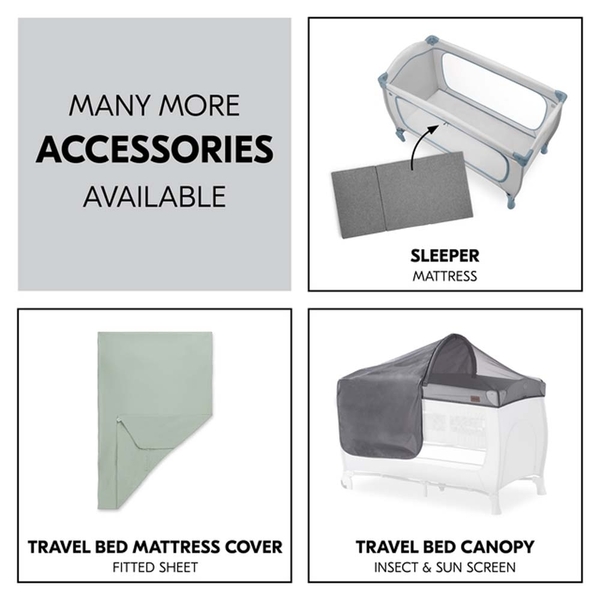 Дитяче ліжечко-манеж Hauck Sleep N Play Go Plus Dusty Blue (60089-4) - Pampik - 9