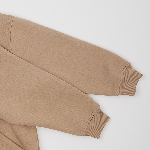 Спортивна кофта Garnamama Oversize sport zip на блискавці з капюшоном 170-176 Бежевий (1043380.1408203) - Pampik - 4