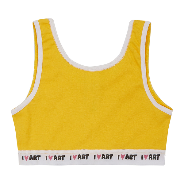 Ліф Garnamama Unicorn I LOVE ART Crop Tops 134-140 Желтый (1035735.1400962) - Pampik - 2