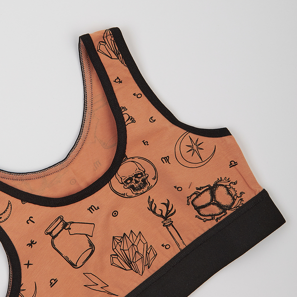 Ліф Garnamama Татоо Crop Tops майка-топ 134-140 Коричневый (1037809.1402711) - Pampik - 3