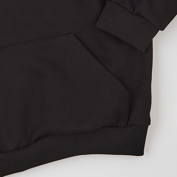 Спортивний костюм на флісі Garnamama Basic Hoodie soft принт 128 Чорний (1033195.1397872) - Pampik - 5