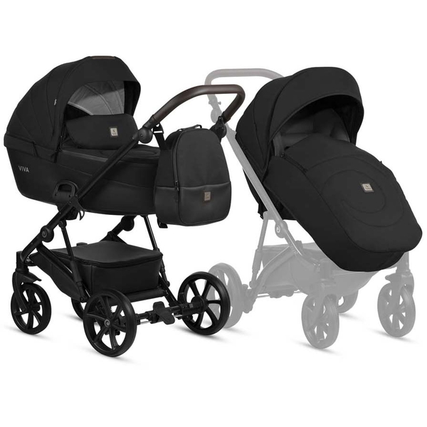 Универсальная коляска 2 в 1 Tutis Viva 5+ Essential Caviar (1452070) - Pampik