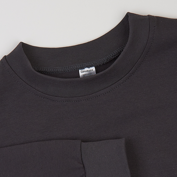 Світшот Garnamama Basic Sweatshirt 2-х нитка 122 Сірий (1021889.1386412) - Pampik - 3