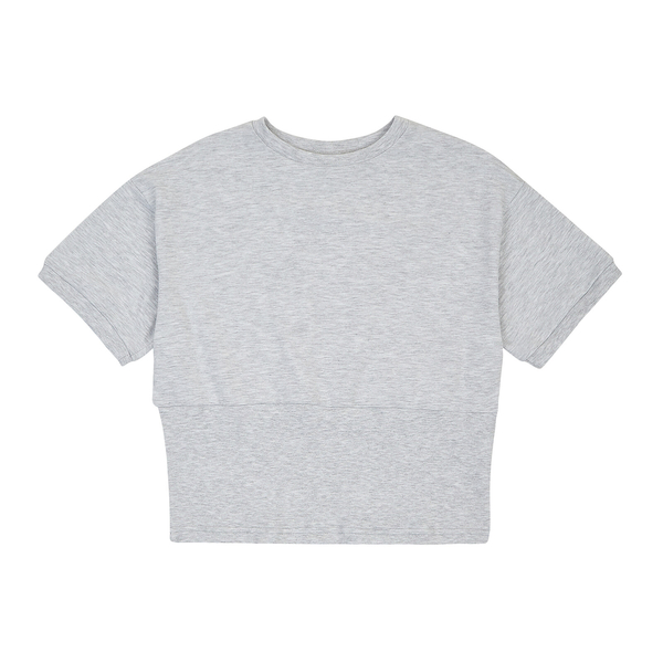 Футболка Garnamama Basic t-shirt elastic 152-158 Сірий (988645.1344793) - Pampik - 3