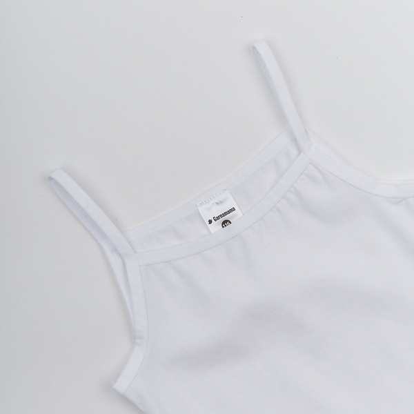 Майка Garnamama Basic vests girl 98-104 Білий (755270.1093341) - Pampik - 3