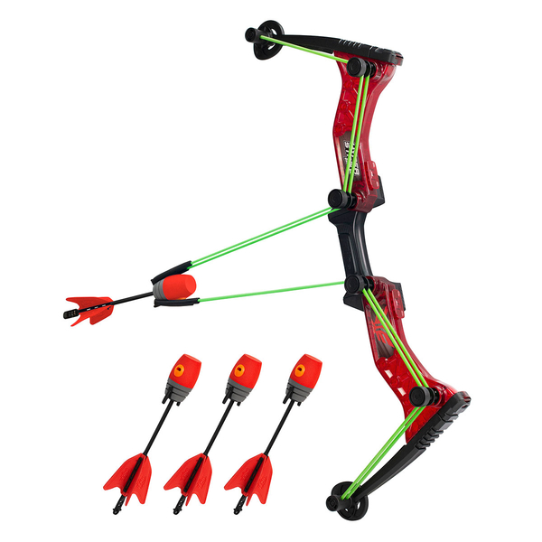 Лук для гри Zing Hyper Strike, 4 стріли, червоний (HS470R) - Pampik