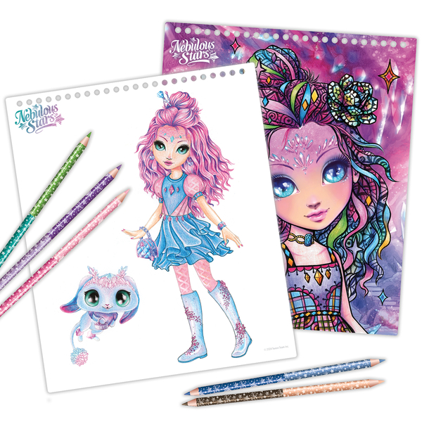 Набір для творчості Nebulous Stars Скетчбук: Кристалія, мотиви самоцвітів (11140) - Pampik - 3