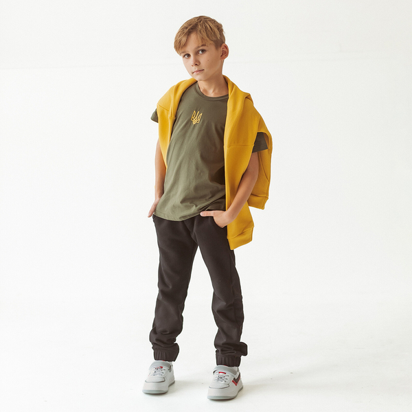 Футболка Garnamama Ukraine t-shirt teenagers вишивка 122-128 Зелений (942957.1266103) - Pampik - 3