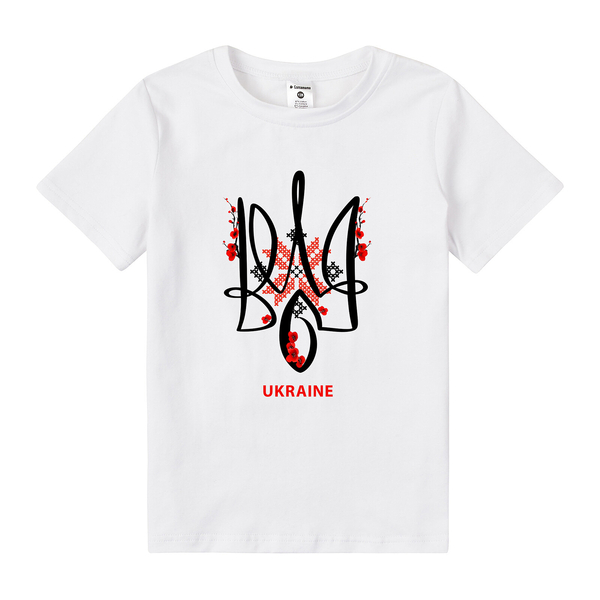 Футболка Garnamama Ukraine t-shirt Вишиванка 2025 98-104 Белый (1056673.14177531) - Pampik