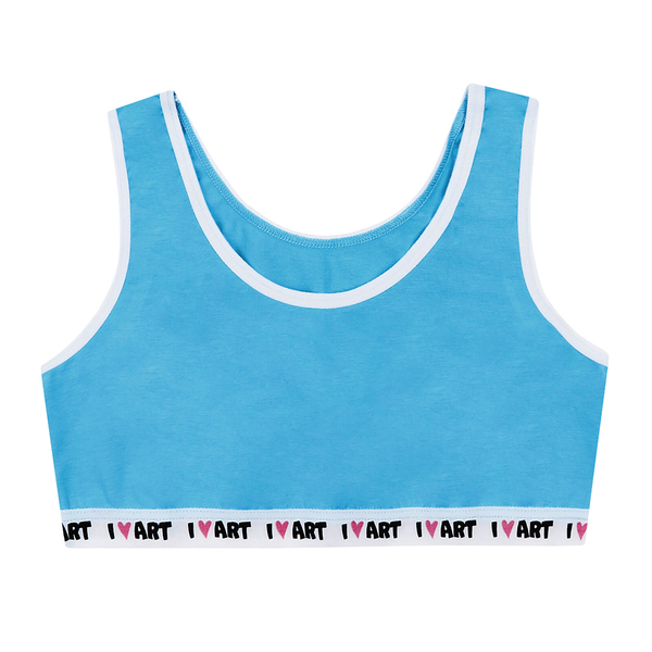 Ліф Garnamama I LOVE ART Crop Tops elastic 122-128 Голубой (859697.997675) - Pampik