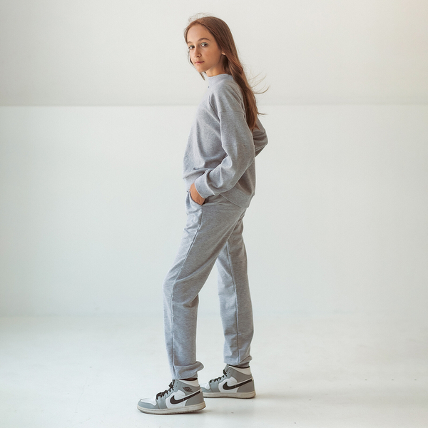 Світшот Garnamama Basic Sweatshirt, р.140, сірий (937868.1295561) - Pampik - 7