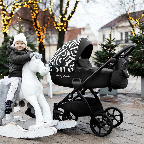Универсальная коляска 2 в 1 Tutis UNO 5+ by Garbanota Bianco - Pampik - 10