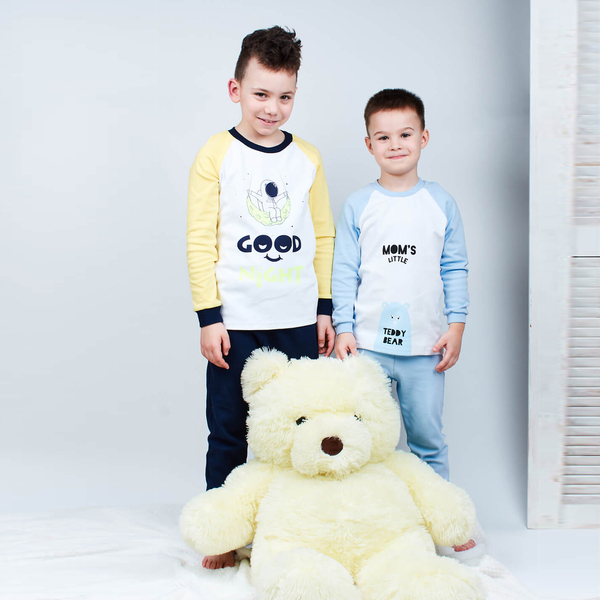 Піжама, що світиться Garnamama Neon PG 122 Білий Жовтий Синий (798770.5084119) - Pampik - 7