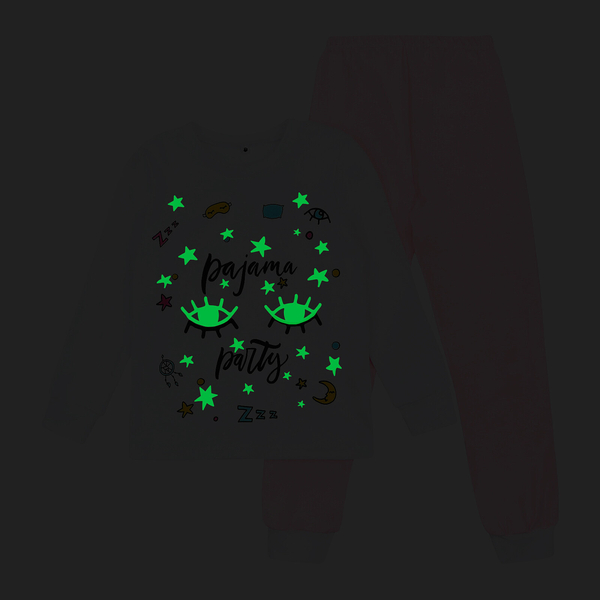 Піжама, що світиться Garnamama Neon PG 158 Білий Рожевий (704725.5084124) - Pampik - 5