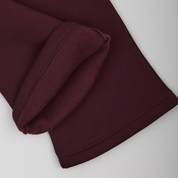 Спортивні штани на флісі Garnamama Oversize sport прямі 158 Бордовий (1042883.1407267) - Pampik - 7