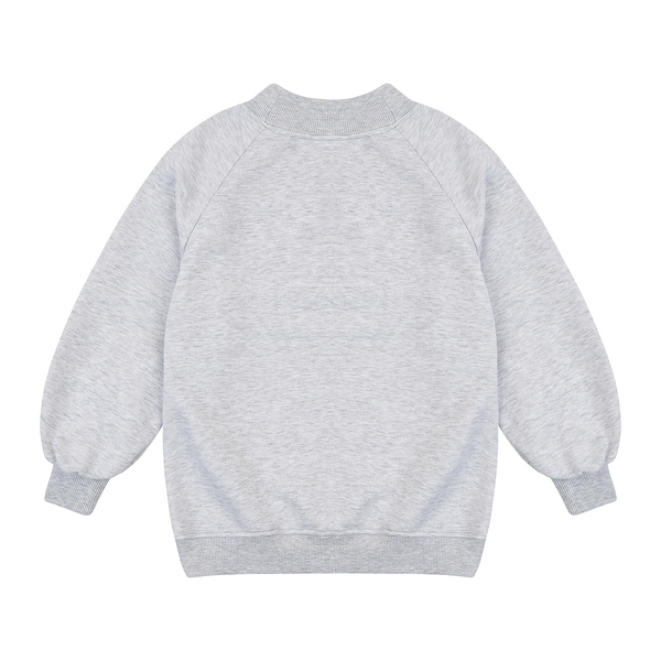 Світшот Garnamama Sweatshirt girl 140 Серый (972804.1330684) - Pampik - 2