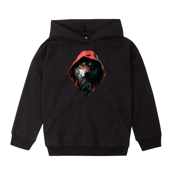 Худі Garnamama Animal Hoodie 134 Черный (982706.1339505) - Pampik