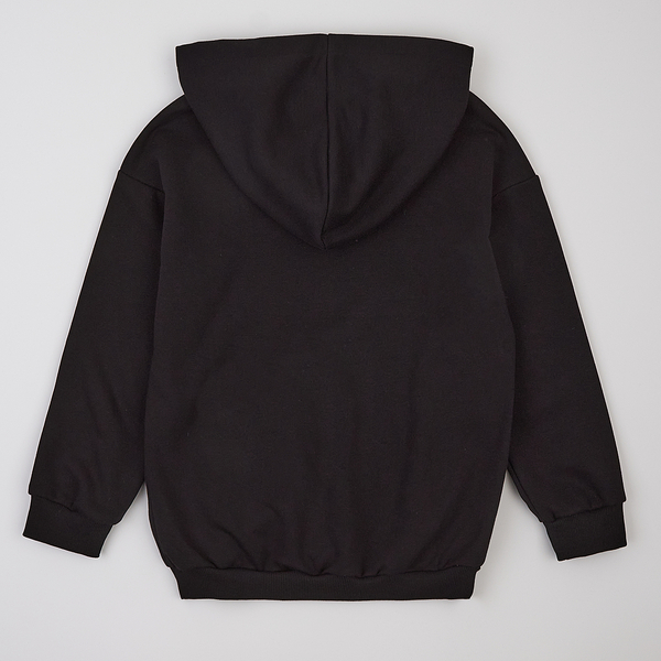 Худі на флісі Garnamama Basic Hoodie soft 122 Чорний (1034524.1235331) - Pampik - 2