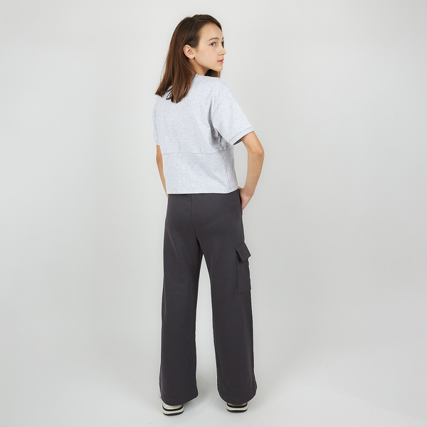 Футболка Garnamama Basic t-shirt elastic 152-158 Сірий (988645.1344793) - Pampik - 2