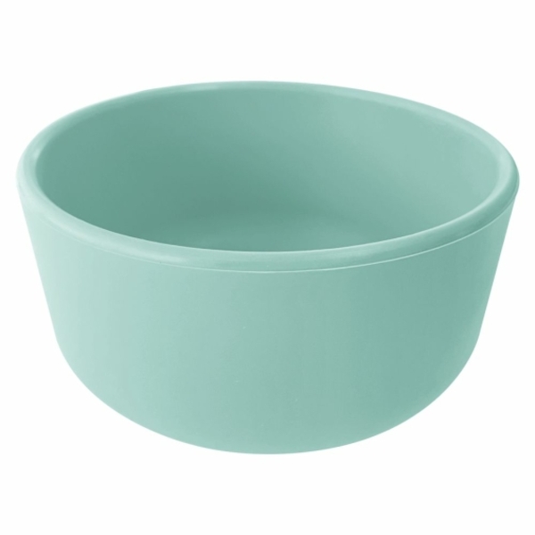 Глибока силіконова тарілка MinikOiOi Basics-Bowl River Green (101080107) - Pampik