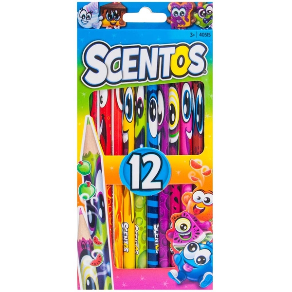 Набір ароматних олівців Scentos Фантазія, 12 кольорів (40515) - Pampik