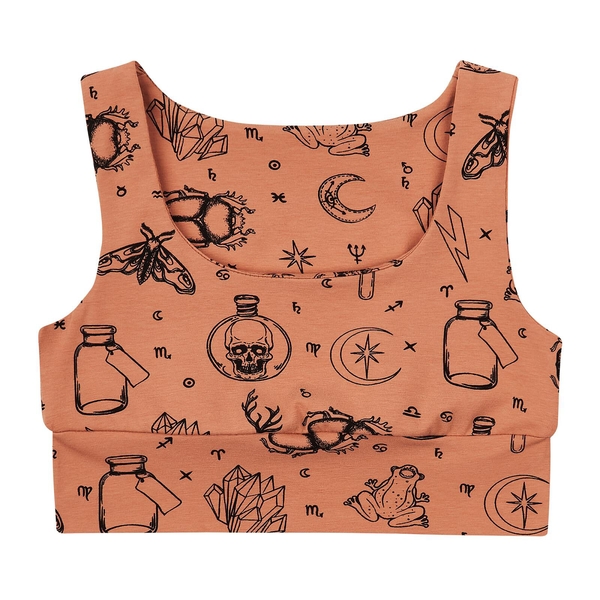 Кроп-топ Garnamama Summer 2024 crop top 146-152 Чорний бежевий (825674.1183293) - Pampik - 4