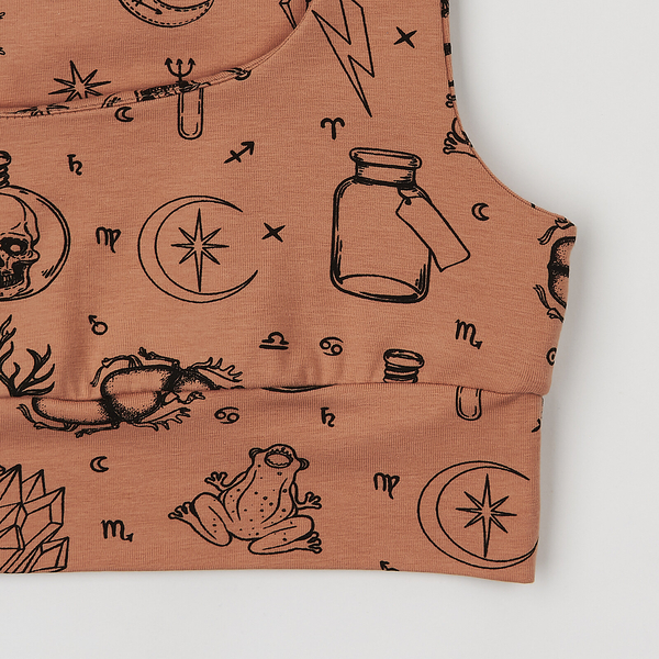 Кроп-топ Garnamama Summer 2024 crop top 146-152 Чорний бежевий (825674.1183293) - Pampik - 6