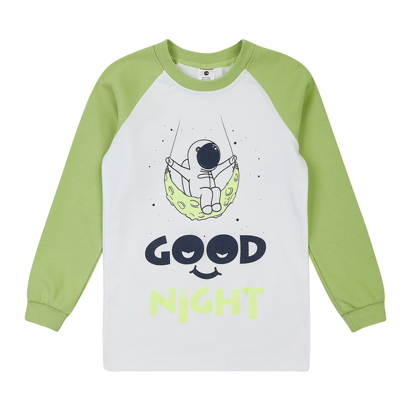 Лонгслів Garnamama Neon LS 152 Белый Зеленый (978362.1333663) - Pampik