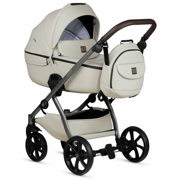 Универсальная коляска 2 в 1 Tutis UNO 5+ Leather collection Black Sesame - Pampik - 2