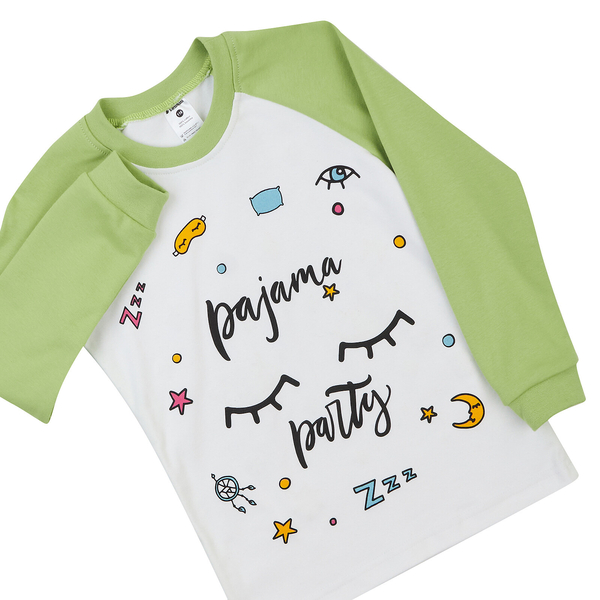 Піжама, що світиться Garnamama Neon PG 110 Білий Зелений (961907.5084172) - Pampik - 6