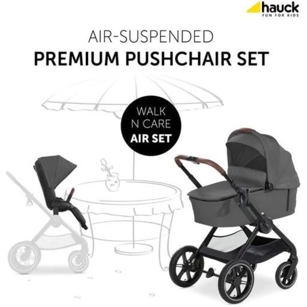 Універсальна коляска 2 в 1 Hauck Walk N Care Air Dark Grey (16548-5) - Pampik - 8